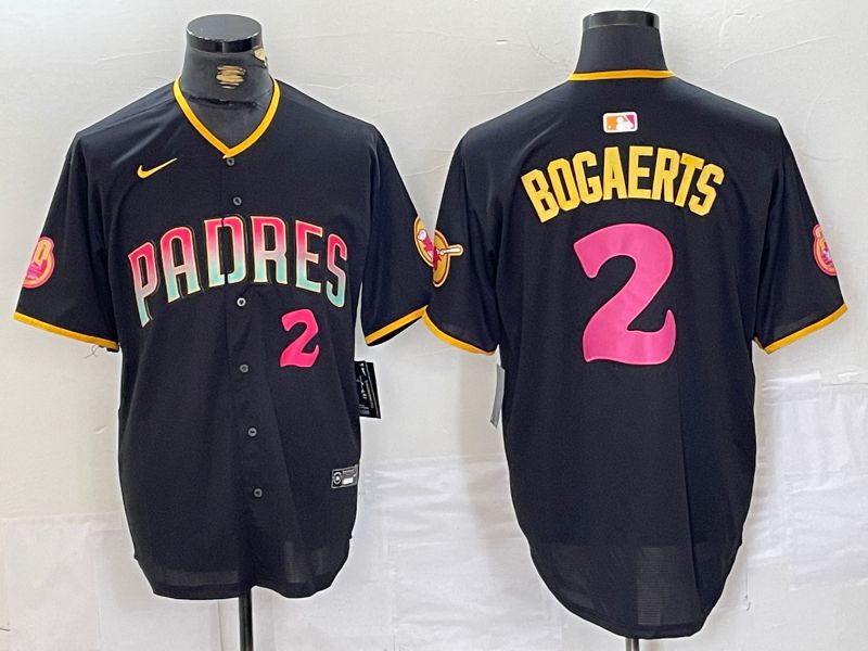 Men San Diego Padres #2 Bogaerts Black Jointly 2024 Nike MLB Jersey style 14